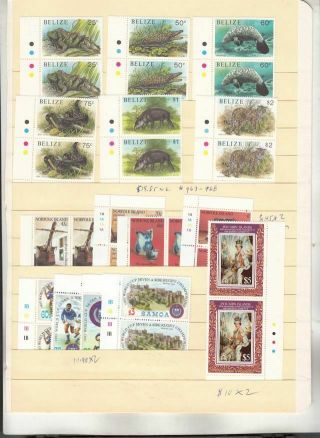 Oldhal - British Commonwealth - Sets From Belize,  Norfolk,  Pitcairn
