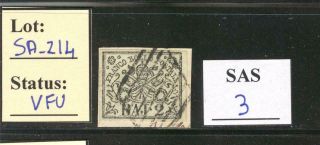 Sa_214.  Stati Antichi.  Stato Pontificio.  1852 " 2 Baj " Stamp.