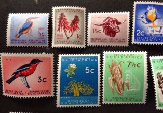 South Africa 1961 Set Of 13 Stamps Mnh 2