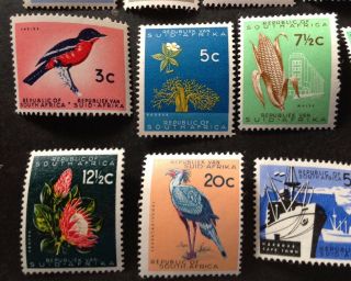 South Africa 1961 Set Of 13 Stamps Mnh 4
