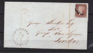 Lot:31979 Gb Qv 1842 Cover To London 23 May 1842 1d Red - Brown Imperf