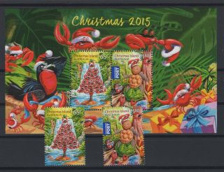 Christmas Island,  Stamps,  2015,  Mi.  814 - 815,  Bl 39.