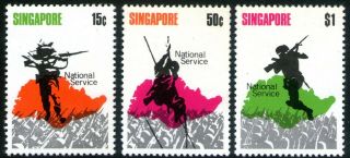 Singapore 1970 National Day Set Of 3 Unhinged