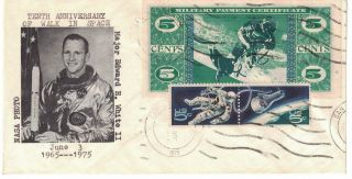 Jun 3 1975 Space Covers (4),  5th Anniversary Of Walk In Space - Mpc 