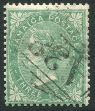 Jamaica - 1863 3d Green Sg 3 Fine V20592