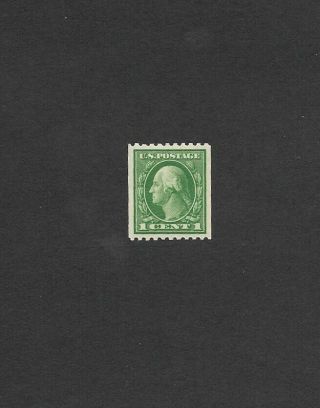 Us Stamps Sc 448 George Washington 1 Cent Mh Coil Perf 10 Horizontal 1915
