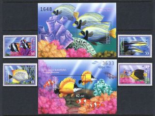 Micronesia 2000 Coral Reef Fish - Mnh Stamps & Sheets - Cat £20 - (239)