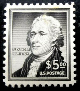 Buffalo Stamps: Scott 1053,  $5 Hamilton,  Nh/og & Vf/xf - Jumbo,  Cv = $85