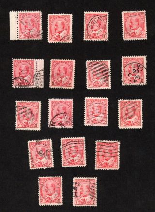 Canada 17 King Edward Vii 2 Cent Carmine Stamps Scott 90