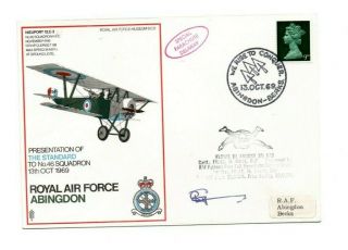 1969 Raf Museum S.  C.  5 Cover - Presentation Of The Standard To No46 Sqn - Signed
