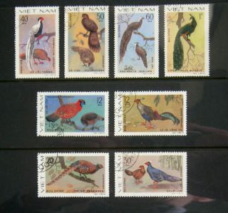 Vietnam 1979 Birds.  Complete Set Of 8 Stamps.