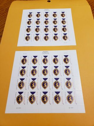 United States Scott 4704 Purple Heart Sheet Of 20 Forever Stamps Mnh 2 Sheets