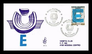 Dr Jim Stamps Direct Elections European Parliament Fdc Italy Cover