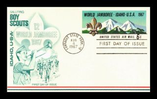 Dr Jim Stamps Us World Jamboree Idaho First Day Air Mail Postal Card