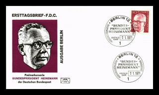 Dr Jim Stamps President Heinemann First Day Issue Berlin Germany Cover