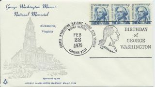 George Washington Masonic Sc National Memorial Alexandria Virginia 2/22/1979