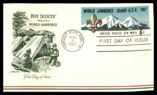 Mayfairstamps Us Fdc 1967 Boy Scouts Camping World Jamboree First Day Card Wwb_7