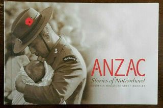 Zealand,  Anzac,  Souvenir Miniature Sheet Booklet,  Issued 2007.  Value $16.  00