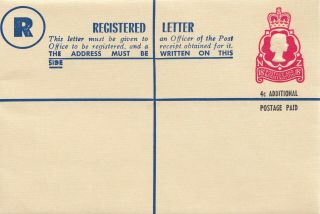 Zealand Fine Registered Postal Stationery Cover