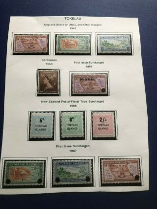 Tokelau Stamps On Page Classics All Mhog Bb4256