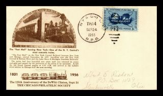 Dr Jim Stamps Us York Chi Rpo Cover Chicago Philatelic Society Fast Mail