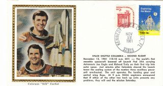 1981 Sts - 2 Columbia Launch & Return; Engle/truly Ksc/eafb; Colorano Cachet