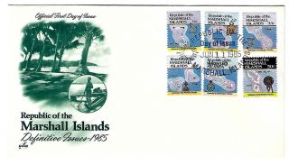 Marshall Islands Fdc Definitive Issues 1985