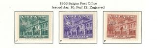 South Viet Nam - 1956 - Sc 36 - 38 - Post Office - Mnh
