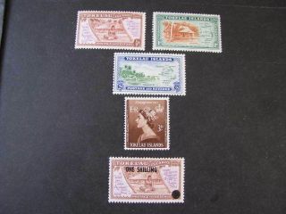 Tokelau Islands Stamps Scott 1 - 5 Lot