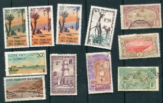 Lot Stamps Of French Somalia