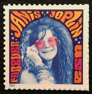 2014 Scott 4916 - Forever - Janis Joplin - Music Rock Icon - Single Mnh