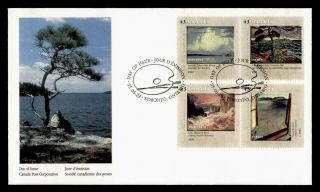 Dr Who 1995 Canada Group Of Seven Art Landscape Pantings Pairs Fdc C132197