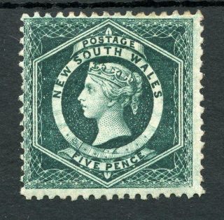 Australia South Wales 1882 - 97 5d Blue - Green Perf 12 Sg233a Mm