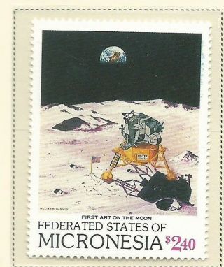 1989 Space Moon Landing 20th Anniversary $2.  40 Stamp Complete Muh/mnh As Issued
