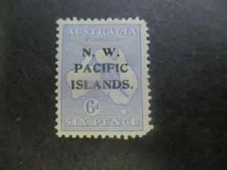 N.  W Pacific Island Stamps: 6d Ultramarine Kangaroo (g335)
