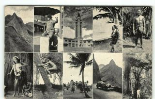 1938 Ship Cancel USS Vestal Pearl Harbor Multi - View Hawaii like a Photo Postcard 2