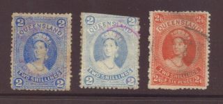 Queensland,  A Selection Of Stamps From 1882,  Gu