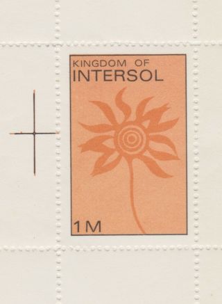 Intersol Kingdom 1968 Fantasy Modern Classic Of British Micronation Bogus Local
