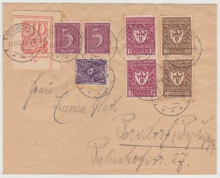 Germany Dr 1922 (19.  12) Cov.  Scheibenberg Frank.  Incl.  P.  St.  Clip Expert.  (corr.  Rate)