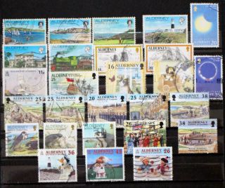 Alderney: 27 Mixed Large Pictorials,  1983 - 2000,  (ald 1)