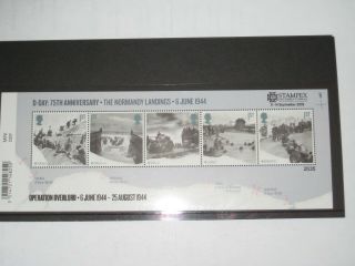 2019 Miniature Sheet Ms - The Normandy Landings Stampex Limited Edition Sheet