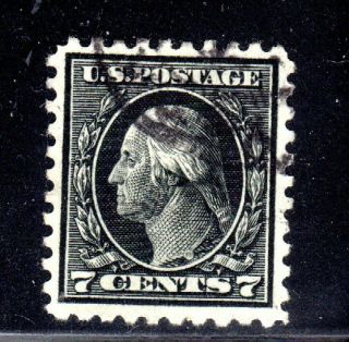 Us Stamp Gem 430 7c Washington,  Centering,  Cancel,  Great Perfs