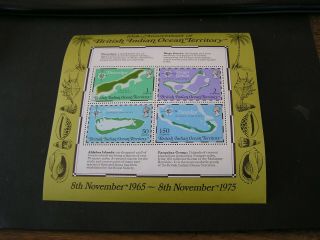 British Indian Ocean Territory,  Scott 82a - 85a (4),  S/s 1965 Maps Of Islands Mnh