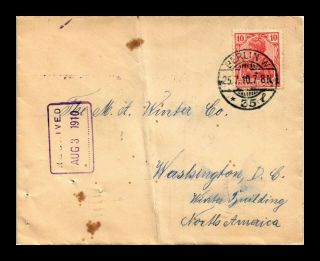 Dr Jim Stamps Berlin Germany Tied Backstamp Postal History Ladies Cover