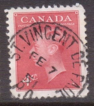 Canada Quebec Postmark / Cancel " St.  Vincent De Paul Pq " 1951