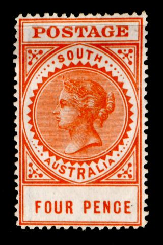 South Australia: 1906 Classic Era Stamp Scott 150 Cv $18 Sound