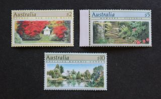 Australia - 1989 Very Scarce High Values Gardens $2 $5 & $10 Mnh Set Rr