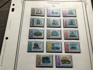 Norfolk Island Stamps Scott 100 - 113 Mlhog Scv 13.  00 Bb3721