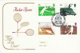 Gb :1977 Raquet Sports - Cotswold Fdc - The Badminton Association/badminton