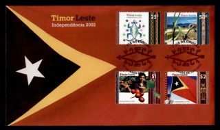 Dr Who 2002 Timor - Leste Independence Fdc C124383